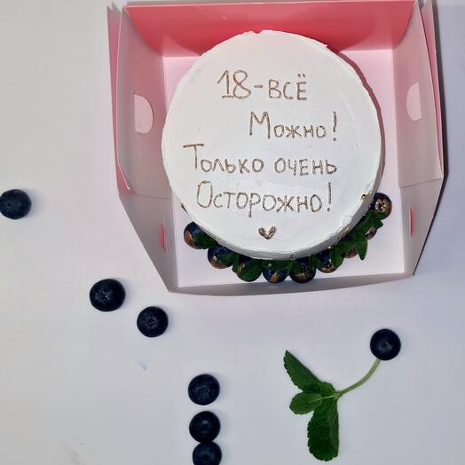 Бенто торт. ТОРТ НА 18 ЛЕТ