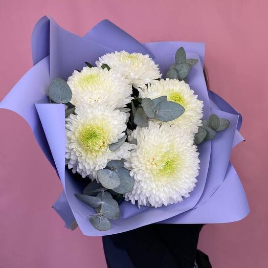 Bouquet of 5 chrysanthemums