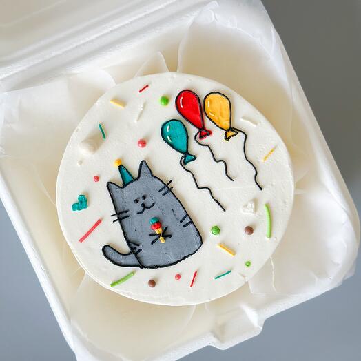 Bento with a cat and balloons