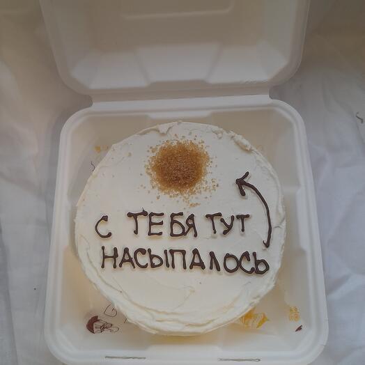 Бенто торт "с тебя тут насыпалось "