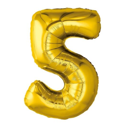 Цифра «5» золотистый