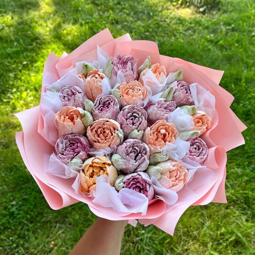 Букет из зефира осенний листопад