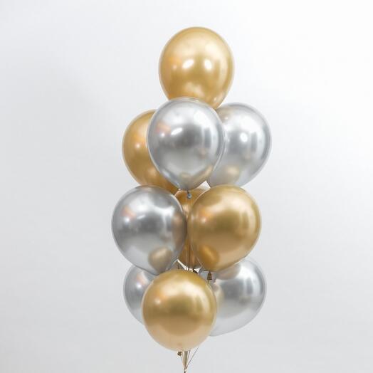 Bolas De oro con plata