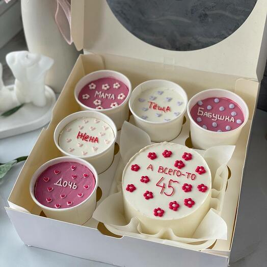 Бенто торт + 5 cake to go от всей семьи