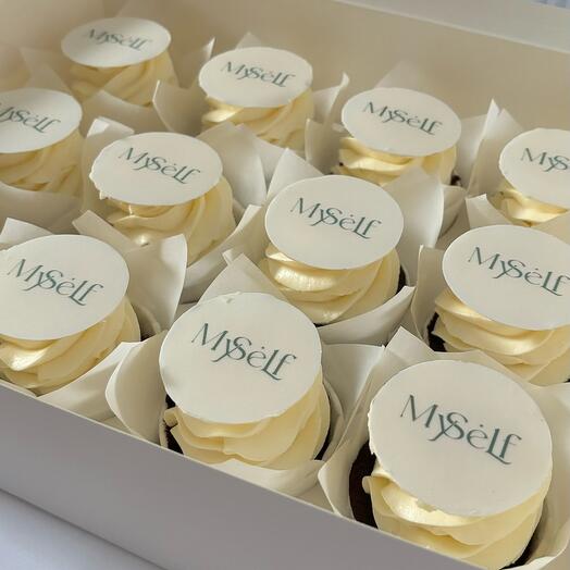 Cupcakes con su logotipo o foto