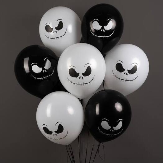 Гелиевые шарики на Хеллоуин Halloween 7 шт