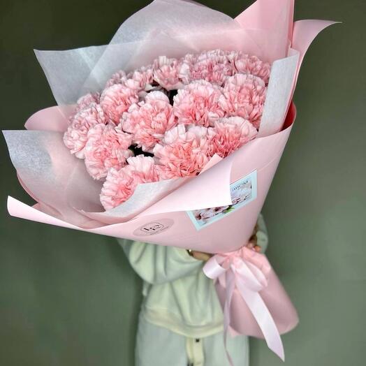 🌸 Нежный Букет из Розовых Ажурных Диантусов «Розовый Зефир»