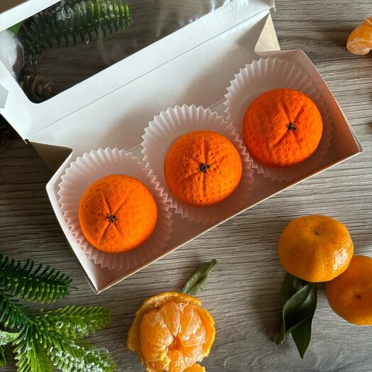 Зефирные мандарины подарок набор на Новый год