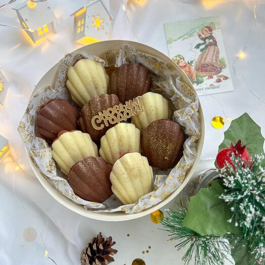 Французское печенье Мадлен в подарок на Новый год