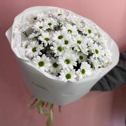 Букет из 9 кустовых хризантем