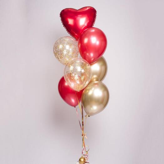 Воздушные шары с гелием сет 7