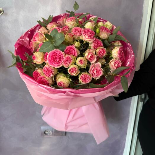 Букет  из Пионовидная  Роза