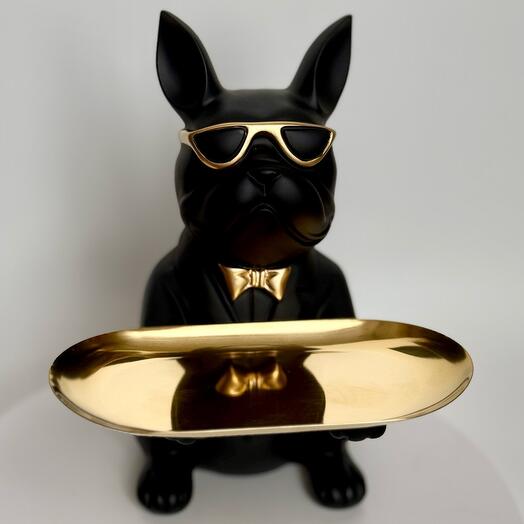 &quot;Boss Bulldog&quot;  🎭 Бульдог с подносом, стильный подарок