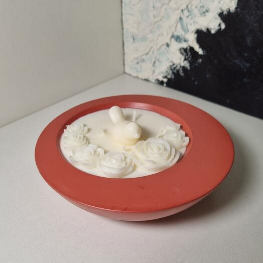 Ароматическая соевая свеча "Полусфера"