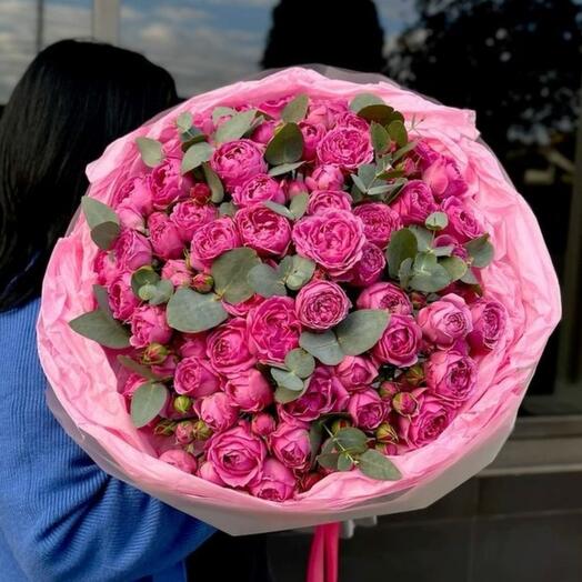 Букет "Розовая феерия"