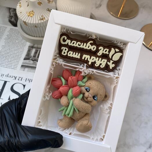 Мишка с надписью