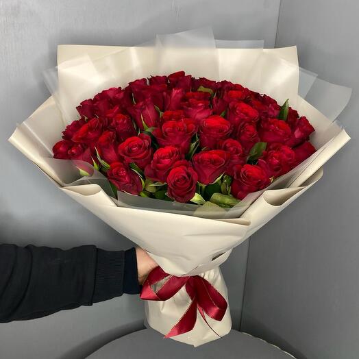 Букет из роз - 51 роза