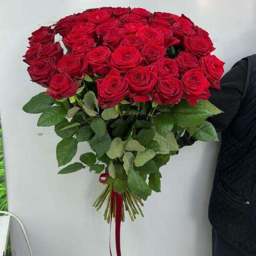 51 Роза 80 см ( моно 7777)