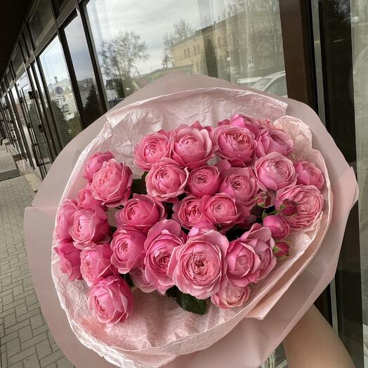 Пионовидная кустовая роза💌