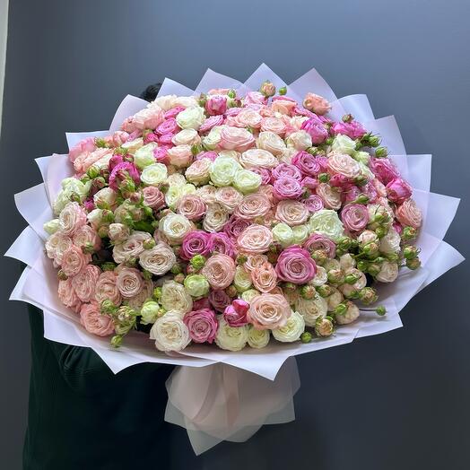 Кустовые пионовидные розы
