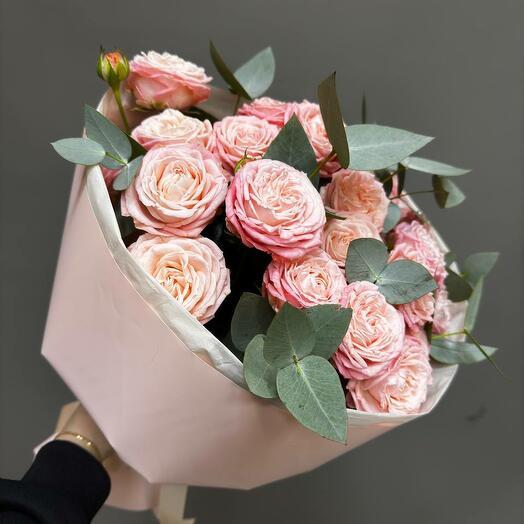 Моно букет из кустовой розы 🌹