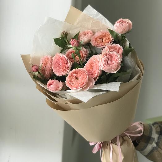 3 кустовых пионовидных розы Julietta букет 11 Buket flowers