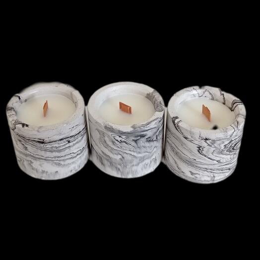 Свечи с ароматом ванили 3 шт