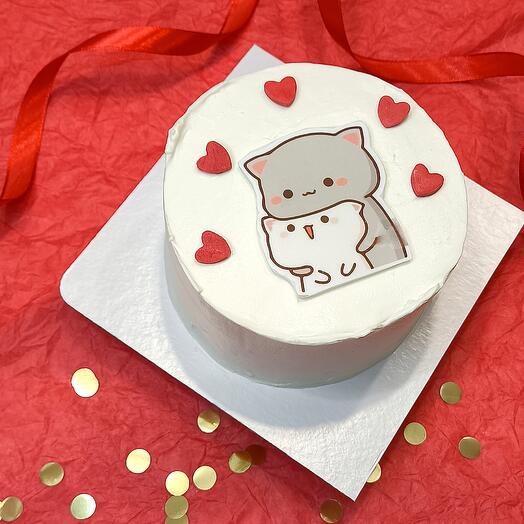 Бенто торт Котики-обнимашки