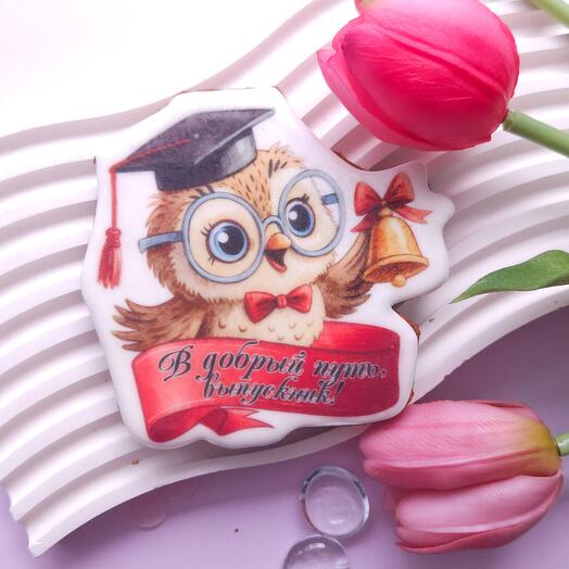 Пряник "В добрый путь, выпускник!"