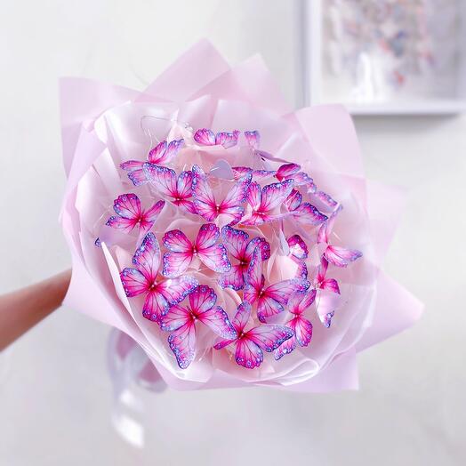 Светящийся букет из 21 бабочки 🎀