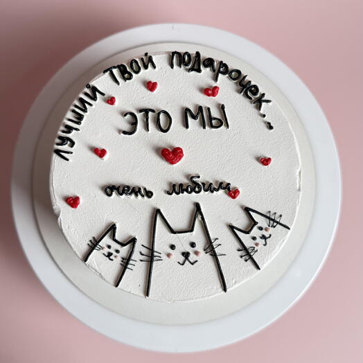 Бенто-торт «Котики»