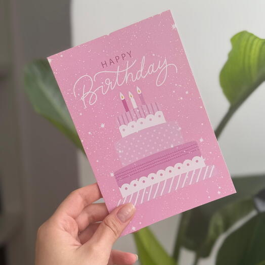 Открытка «Happy Birthday»