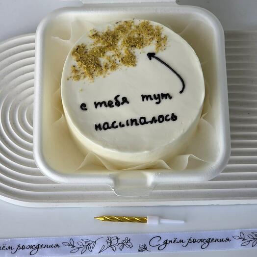 Бенто торт на день рождения "С тебя тут насыпалось"