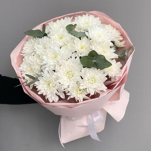 Букет из хризантем «Улыбка дня»