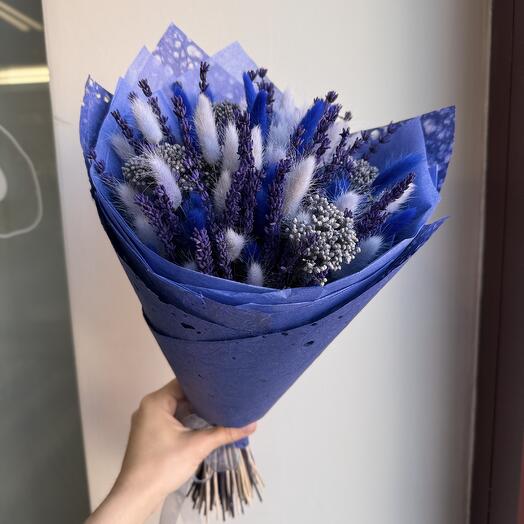 Букет из сухоцветов «Ультралаванда 104»