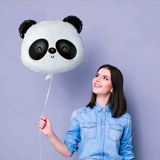 Воздушный Фольгированный шар Милая панда 🎈☁️️🫧🍭🦄🌻
