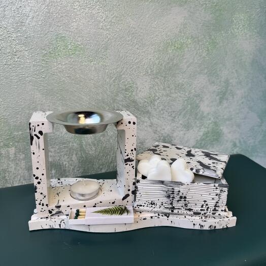 Набор аромалампа и шкатулка для хранения мелтсов