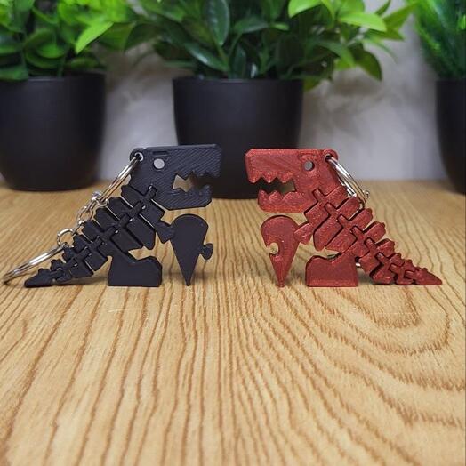 Парные брелоки "Любвиозавры" чёрный и бордовый