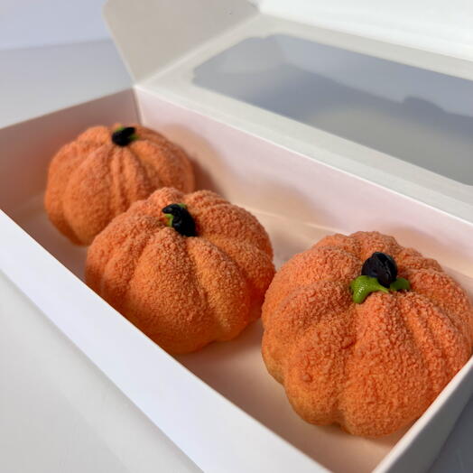 Musowe ciastka z nadzieniem pomarańczowym (3szt.)