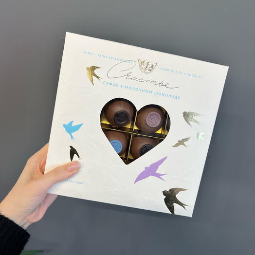 Суфле в молочном шоколаде ассорти