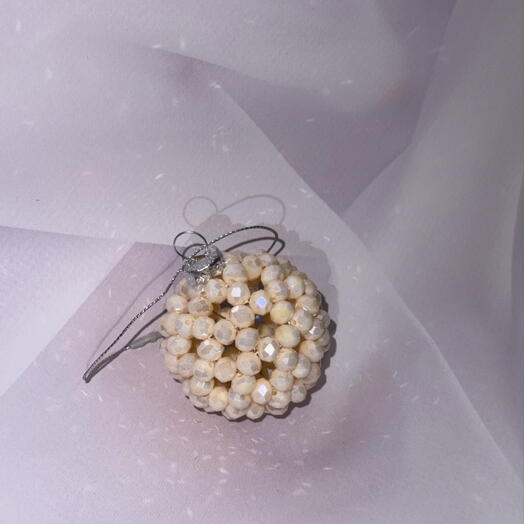 Новогодние Игрушки из хрустальных (бусин )