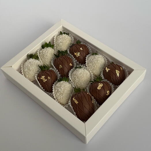 Клубника в шоколаде набор 12 штук