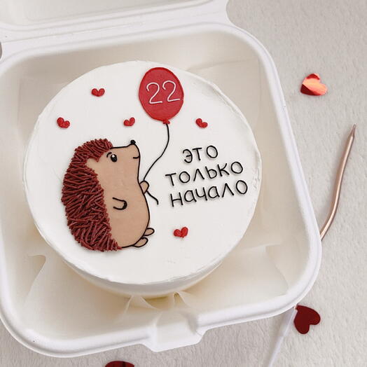 🦔Бенто тортик на день рождения с Ёжиком
