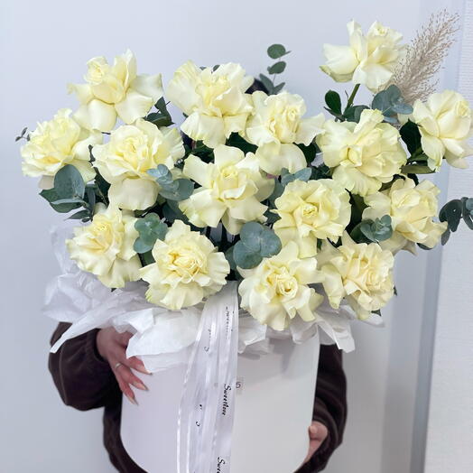 Французская роза 15 шт в коробке 🌸