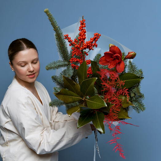 Букет «Снежная ягода»