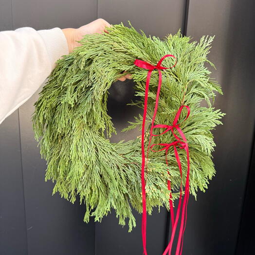 Thuja Christmas wreath