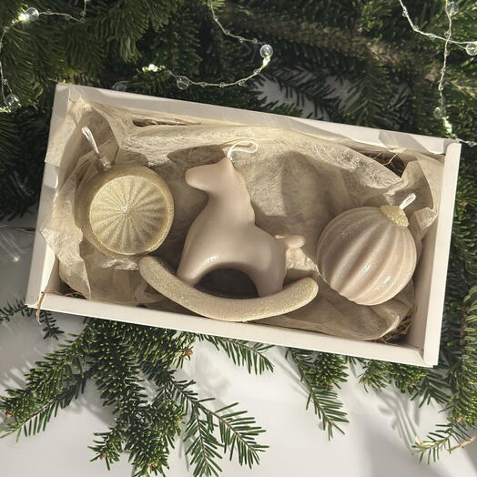 Christmas candle gift set