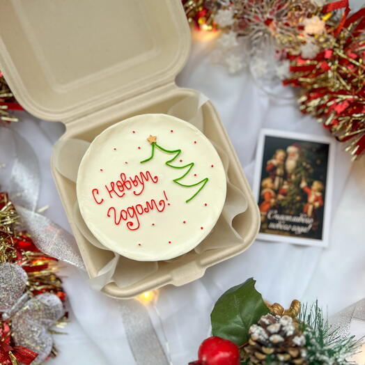 Бенто торт новогодний, в подарок на Новый год 🎄
