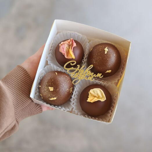 Пирожное картошка "С Новым годом"