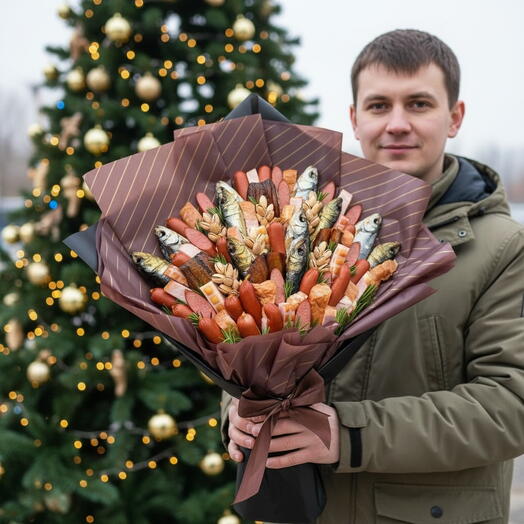 Букет колбасный с рыбой